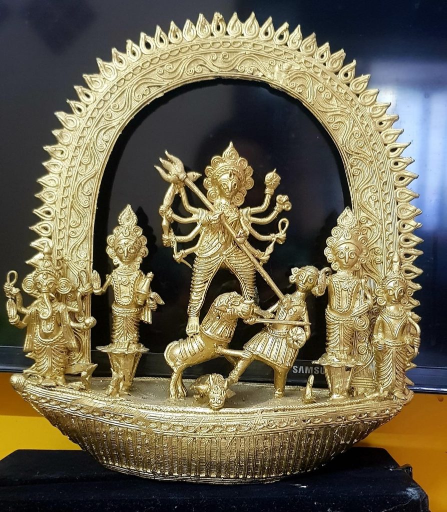 Large Dokra Craft  – Mahishasur Mardini Durga
